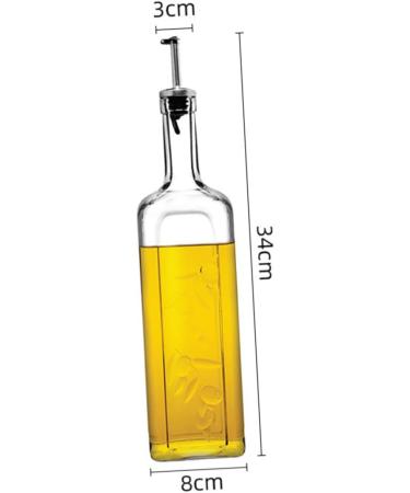 Zerodeko 2pcs Olive Oil Jug Bottle Dispenser Home Accessory Salad Dressing Containers Transparent Oil Bottle Household Vinegar Dispenser Oil Dispenser Oil Filter Pot Empty Bottle Glass 34X8CMx2pcs Transparentx2pcs - Buy Online on GoSupps.com