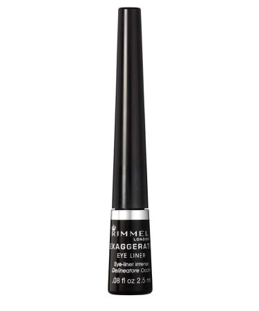 Rimmel Exaggerate Felt Tip Eye Liner in Black - 0.08 Fl Oz - Long-Lasting Formula - Precise Application - Buy Online on GoSupps.com