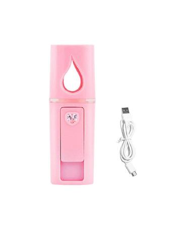 Nano Mist Sprayer - USB Rechargeable Handheld Facial Beauty Device with Large Water Tank - Ultrasonic Moisturizing Mini Mister - L2Pink - Buy Online on GoSupps.com