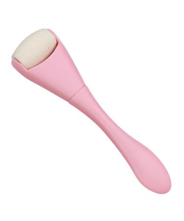 NOLITOY Oil Removal Roller Tools Face Tool Walker Oil Absorbing Stick Face Skin Oil Control Roller Face Care Roller Volcano Stone Roller Pink Massager Volcanic Rock Miss Double Head