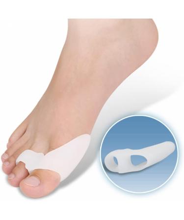DEAVER Gel Toe Separator Bunion Corrector for Men & Women - Silicone Foot Spacer for Bunion Adjustment - 4 Pairs - Buy Online on GoSupps.com