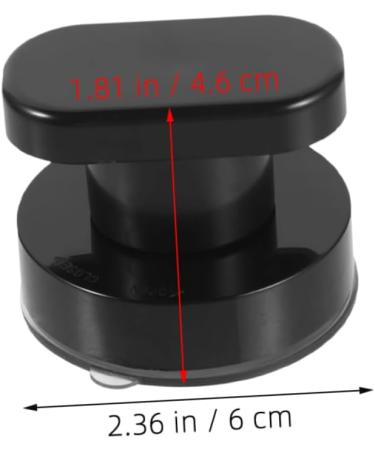 BIUDECO 2 Pieces Black Suction Cup Handle Strong Suction Cup Bathroom Wall Grab Bar Ergonomic Non-Slip for Glass Door Toilet Safety Support - Buy Online on GoSupps.com