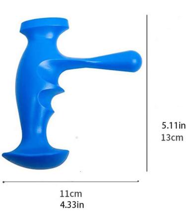 Point Pressure Massage Thumb Protector | Pain Relief Back Massager - Blue | International Shipping - Buy Online on GoSupps.com