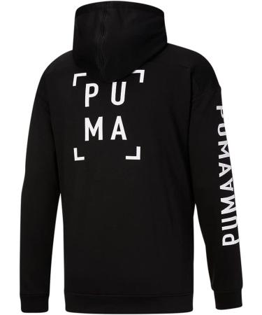 PUMA Men's Train Logo Hoodie - Black | Small | Coats & Jackets for Casual Outerwear - Buy Online on GoSupps.com