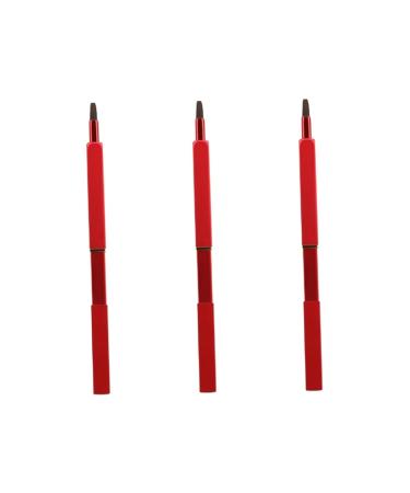 balacoo 3pcs Retractable Lip Brush Nylon Fiber Lip Brush Portable Makeup Brush Lip Lipstick Applicator Makeup Lip Brush Makeup Tool Kit Handy Lip Brush Earth Tones Plate 9.3*1cm Red