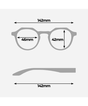 Lucentia X Frame Blue Light Glasses for Men & Women - Acetate BlueBlock Therapy Glasses for Screen Use - Buy Online on GoSupps.com