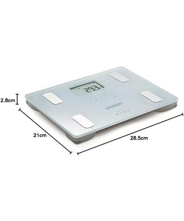 Omron BF212 Digital Personal Body Analysis Scale - Weight & Body Fat Measurement BMI Calculator Compact Design for International Shipping - Buy Online on GoSupps.com