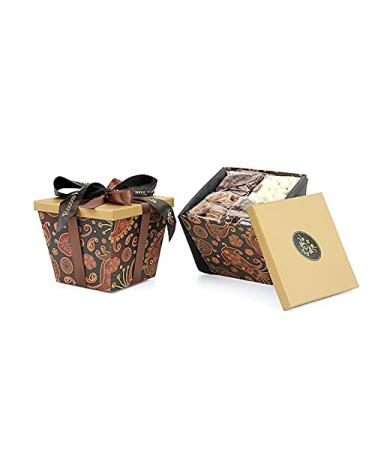 Rococo Belgian Chocolate Fusion Gift Box - Makes a Great Gift For Any Occasion! 8 Confections Per Box & nearly 3 lbs of Fresh Delicious Belgian Chocolates! (Paisley Box)