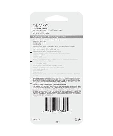 Almay Pressed Powder 200 Light Medium - Hypoallergenic Fragrance-Free Skin Tone Matching | 0.20 Oz | International Shipping Available - Buy Online on GoSupps.com