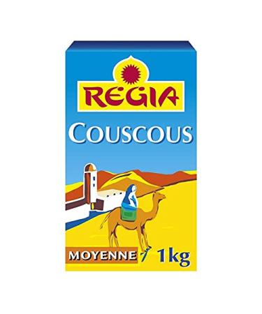 Epicerie sal e REGIA - Medium Couscous Semolina 1kg - Pack of 4 - Special Offer