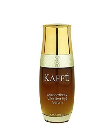 Kaffe Skincare - All Natural Extraordinary Effective Eye Serum Infused with Organic Kona Coffee - Helps Reduce Signs of Puffiness Dark Circles aging and Crow's Feet.