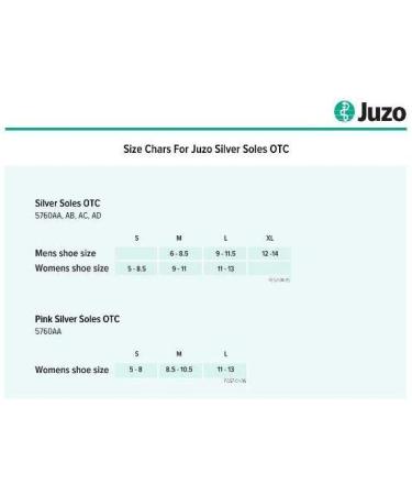 Juzo 5760 Silver Sole Diabetic Compression Crew Socks for Men - 12-16mmHg - Buy Online on GoSupps.com