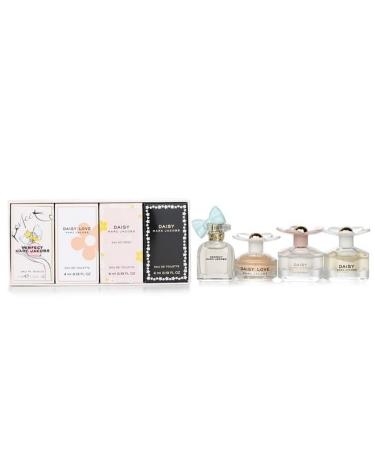 Marc Jacobs Daisy Miniatures Collection for Women- 4 Pc Mini Gift Set 0.13oz Daisy Eau So Fresh EDT Splash 0.13oz Daisy EDT Splash 0.13oz Perfect EDT Splash 0.13 Daisy Love EDT Splash 0.13 Ounce (Pack of 4)