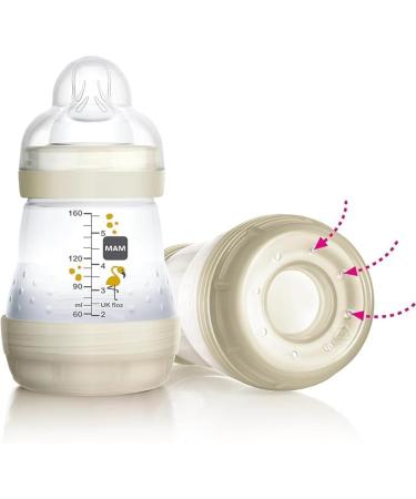 MAM Easy Start Anticolica Baby Bottle Set of 2 | SkinSoft Silicone Teat | 4+ Months | 320 ml | Pink - International Shipping Available - Buy Online on GoSupps.com