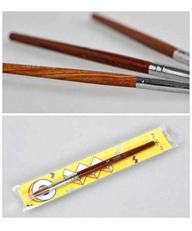 KADS Kolinsky Sable Acrylic Nail Art Brush - Red Wood Pen Manicure Tool - Buy Online on GoSupps.com
