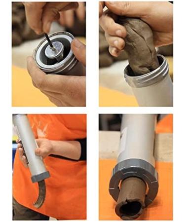 Clay Extruder Hand-Held Tool with 12 Moulds for Sculpture Clay Gun - Buy Online on GoSupps.com