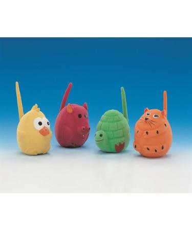 Nobby toy turtle cow cat bird tail latex 6 cm
