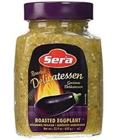 Sera Roasted Delicatessen Roasted Eggplant 23 Oz | Ready to Serve Precooked Eggplant | Smokey Flavor | Perfect for Grilling, Vegetables, Meats, Sandwiches! | Kosher (6 PACK)