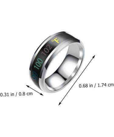 Galpada 3 pc Sensitive Couple Rings - Stainless Steel Promise Rings for Men | Aesthetic Jewelry for Couples | 1.74x1.74cm | International Shipping - Buy Online on GoSupps.com