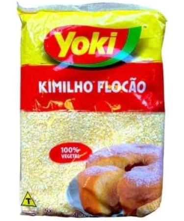 Yoki Flocao Kimilho | Flocked Corn Flour | Farinha de Milho Flocada | Harina de Maiz Flocada | Premium 500gr | Cakes Cuscuz Polenta - Buy Online on GoSupps.com