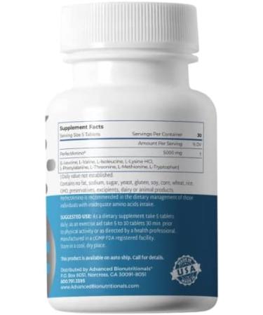 Advanced Bionutritionals PerfectAmino Formula - Vegan Amino Supplements for Muscle Growth & Energy - 150 Tablets - Made in USA - Buy Online on GoSupps.com
