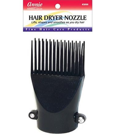 Annie | Screw Tighten Hair Dryer Pik Attachment | Black - Buy Online on GoSupps.com
