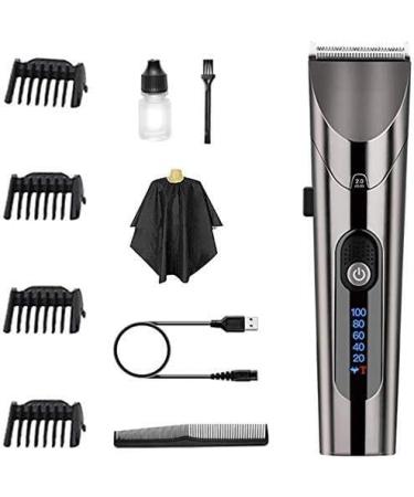 Rechargeable Cord/Cordless Haircutting Kit - Clipper with LCD Display for Men | Hair Shaver & Trimming Set - Buy Online on GoSupps.com