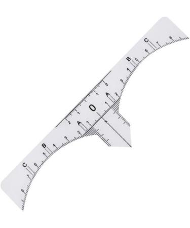 FOMIYES Scale Ruler 20 Pcs Makeup Gadgets Eyebrow Ruler Eyebrow Shaper Kit Guide Makeup Ruler Stickers Make up Eyebrow Tools - Buy Online on GoSupps.com