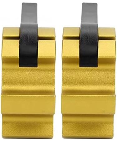 Buy Metal Olympic Barbell Collar 50mm | Aluminum Alloy Dumbbell Locking Spin Clip - Perfect for Crossfit Weightlifting & Fitness - 2 Pieces Gold - Buy Online on GoSupps.com