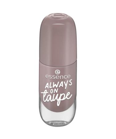 Essence Gel Nail Colour Gel Polish No. 37 Always On Taupe Grey Express Result Long-Lasting Colour-Intense Gely Shiny No Acetone Vegan Microplastic Particles Free (8 ml)