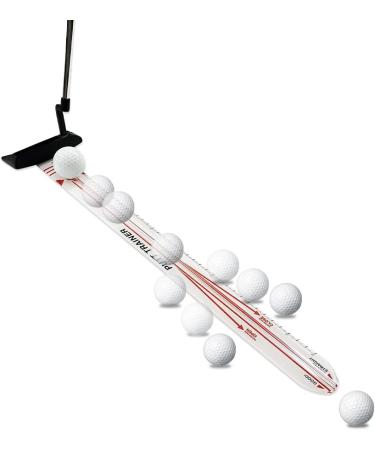 XINGGM Golf Putting Alignment Training Aid for Putting Green | Indoor & Outdoor Golf Putting Trainer Come with Golf Ball & Putting Ring Plastic Putting Alignment Rail - Buy Online on GoSupps.com