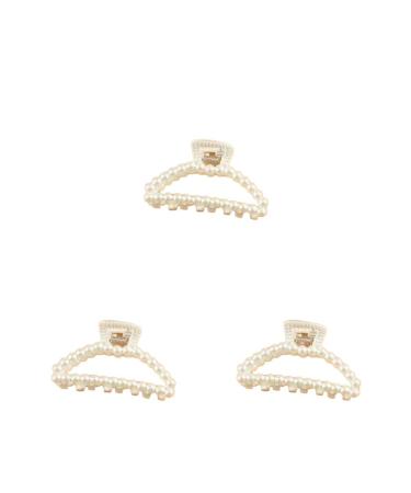 New 2025 1/3Pcs Luxury Trendy Big Pearls Acrylic Hair Claw Clips Round Pearl Makeup Hair Styling Barrettes For Women Hair Accessories Jewelry Fashion Accessories Creative Gift