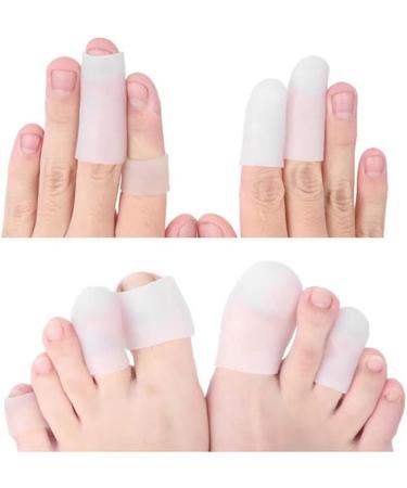 Carolhome Soft Gel Toe Protectors 14Pcs - Pain Relief for Ingrown Toenails, Calluses, Hammer Toes | Silicone Toe Covers for Foot Pain - Style 1 - Buy Online on GoSupps.com