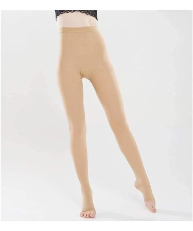 Buy Women's 20-30 mmHg Compression Tights | Medical Gradient Support Stockings for Varicose Veins | Open Toe Beige S - Buy Online on GoSupps.com