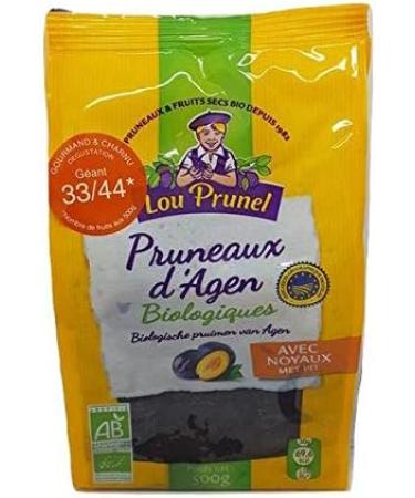 Lou Prunel - Organic Giant Agen Prunes 33/44 500G - Sold per unit - Buy Online on GoSupps.com