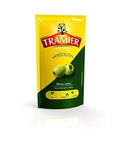 TRAMIER - Pitted Green Olives 320G - Pack of 4 - free delivery