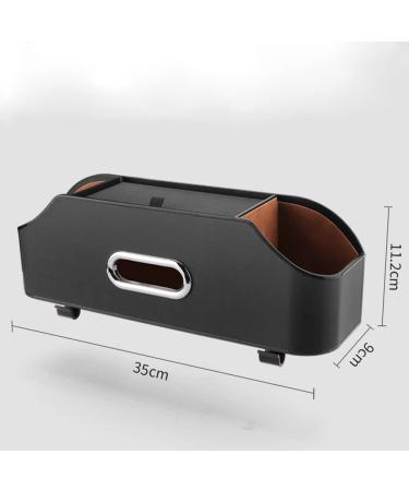 Carodi Multifunctional Car Rear Seat Headrest Organizer - Cup Holder Tissue Box & Hooks | Ideal Car Travel Accessories for Kids & Adults (Black) - Buy Online on GoSupps.com