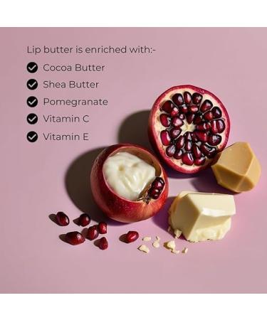 Lip Butter For Dry And Pigmented Damaged & Chapped Lips|Hydrating & Nourishing|Enriched With Cocoa Butter Shea Butter & Essential Oils For Pink Glossy & Soft|10 Gm - Buy Online on GoSupps.com