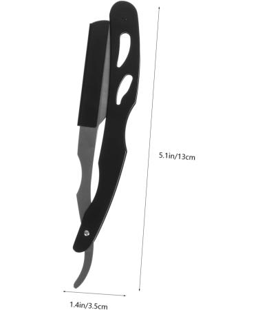 Minkissy Men's Razor - Stainless Steel Old Fashioned Shaving Knife for Professional Barbers | Manual Beard Razor for Gentlemen - Buy Online on GoSupps.com