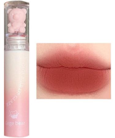 Bear Velvet Lipstick Cute Lip Glaze Pure Desire Casual Look Chestnut Lip Makeup Red-Brown New Lipstick Korean Mud - Buy Online on GoSupps.com