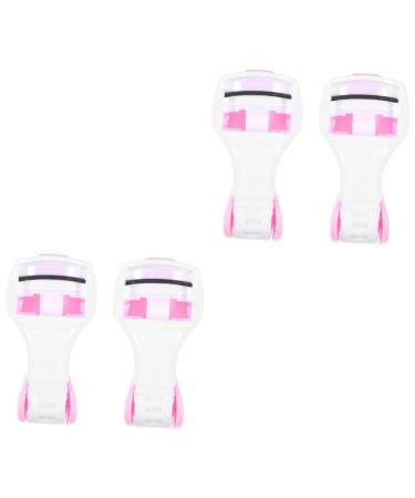minkissy 2 Sets Portable Eyelash Curler Mascara Eyelash Curler Eyelash Kits Makeup Lashes Curler Mini Eyelash Curler Handy Eyelash Clips Eyelash Curler Kit Pink Cosmetic Travel Makeup Set
