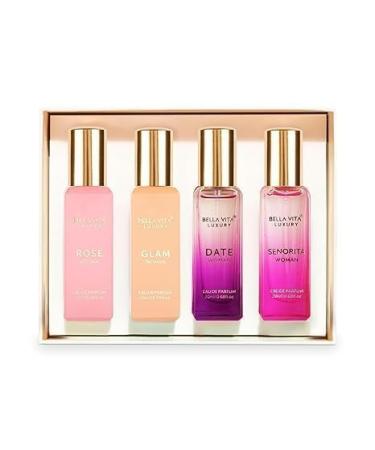 WF Luxury Women's Perfume Gift Set 4x20ml EDP Collection Rose Date Senorita Glam Fragrances - Buy Online on GoSupps.com