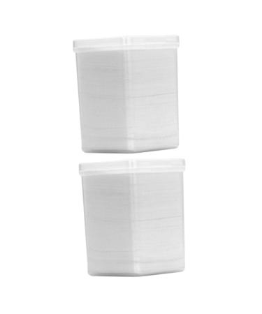 Healeved 2 Boxes Cleaning Pads Glue Wiping Pads Lash Extension Glue Wipes Nail Polish Remover Cleaning Cotton Pad Nail Art Cleaning Tool Glue Cleansing Pads Nail Clean Wipe Cotton Pads