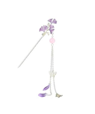 URFEDA Chinese Hair Stick Ginkgo Biloba Butterfly Hair Sticks Flowers Hair Clips Shiny Metal Hair Sticks Fashion Hair Stick Rhinestone Hair Chopsticks Vintage Hair Stick for Women and Girls