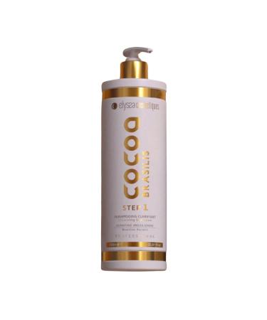 Shampoing Clarifiant Cocoa Brasilis Step 1-1L | Shampoing Clarifiant Professionnel Nettoyage en Profondeur Pr paration au Lissage | Cheveux Purifi s et Doux