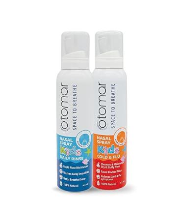 otomar Kids Total Care Nasal Sprays: 1x4.2oz Daily + 1x4.2oz Cold & Flu - Buy Online on GoSupps.com