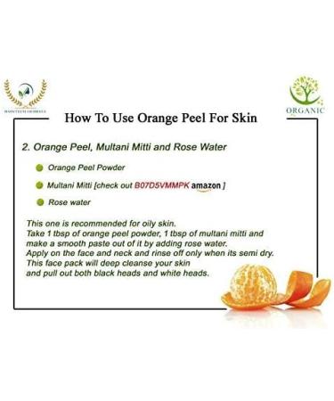 ORGANIZE RAINTECH HERBALS Organic Orange Peel Powder for Skin Glowing Face Pack 100 Grams - Buy Online on GoSupps.com