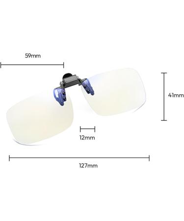 380-500NM Blue Light Filter Clip-On Gaming Glasses | Anti-Tiredness UV Protection for PC Phone & TV - Buy Online on GoSupps.com