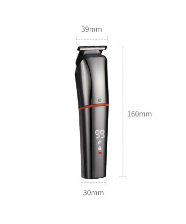 Multi Functional Waterproof Hair Clipper with LCD Display | Electric Hair Clipper & Nose Trimmer - 160mm D - Buy Online on GoSupps.com