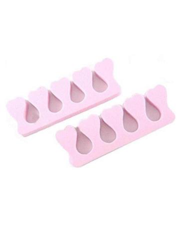 Onsinic 20 Pieces Colorful Toe Separators Finger Spreader Set Soft Sponge Finger Toe Divider Spacer Cushion (Random Color)